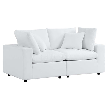 Commix Sunbrella® Outdoor Patio Loveseat in White