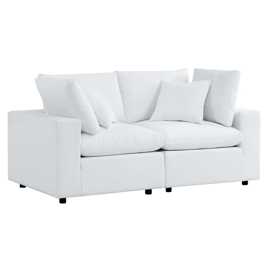 Linden Sunbrella® Outdoor Patio Loveseat in White