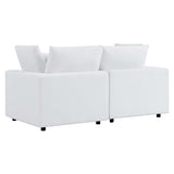 Linden Sunbrella® Outdoor Patio Loveseat in White