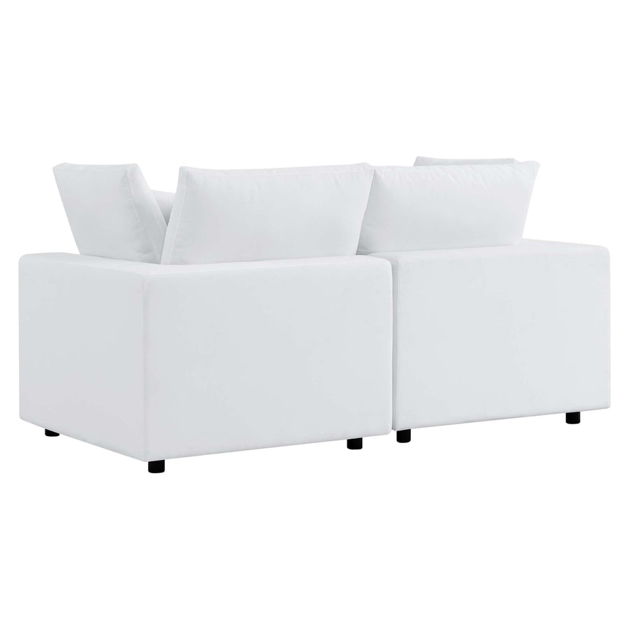 Linden Sunbrella® Outdoor Patio Loveseat in White