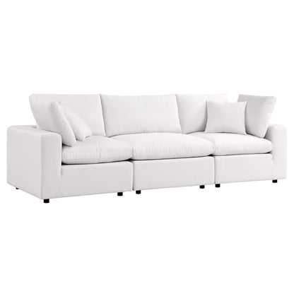 Commix Overstuffed Outdoor Patio Sofa by Furniture For America