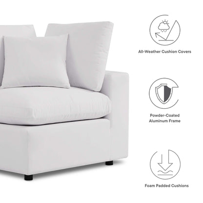 Commix Overstuffed Outdoor Patio Sofa by Furniture For America