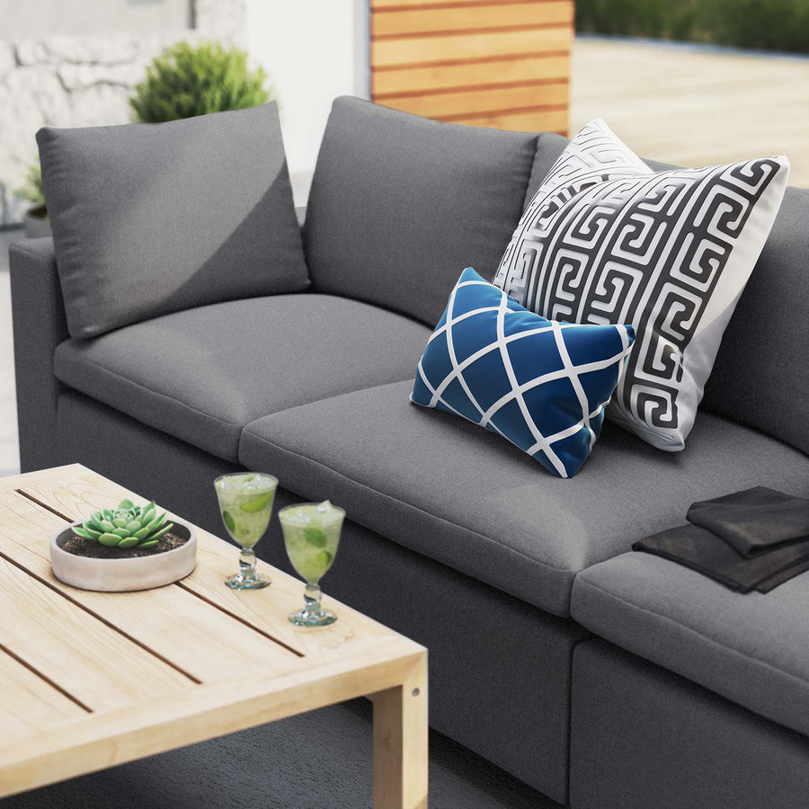 Linden Sunbrella® Outdoor Patio Sofa in Gray