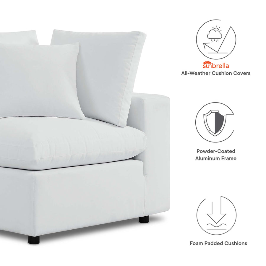 Linden Sunbrella® Outdoor Patio Sofa in White