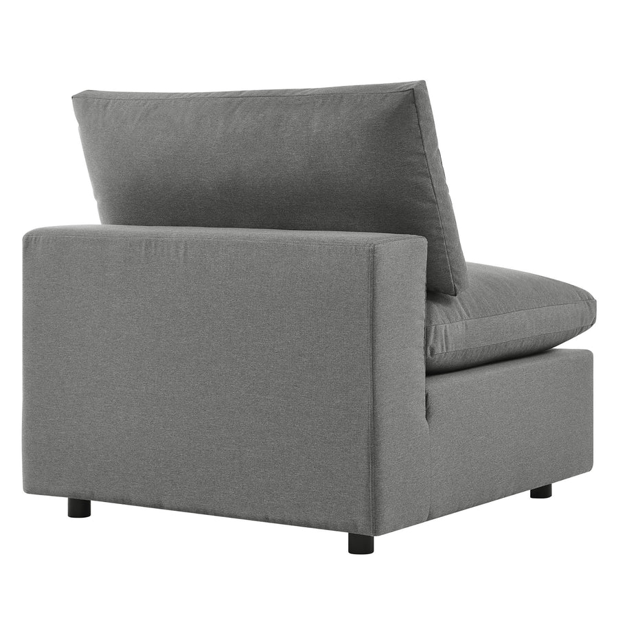 Linden 5-Piece Outdoor Patio Sectional Sofa in Charcoal