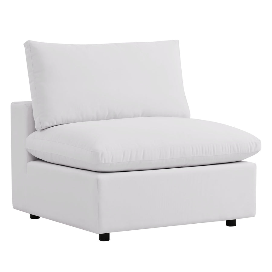 Linden 5-Piece Outdoor Patio Sectional Sofa in White