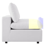Linden 5-Piece Outdoor Patio Sectional Sofa in White