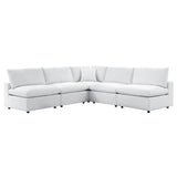 Linden 5-Piece Sunbrella® Outdoor Patio Sectional Sofa in White