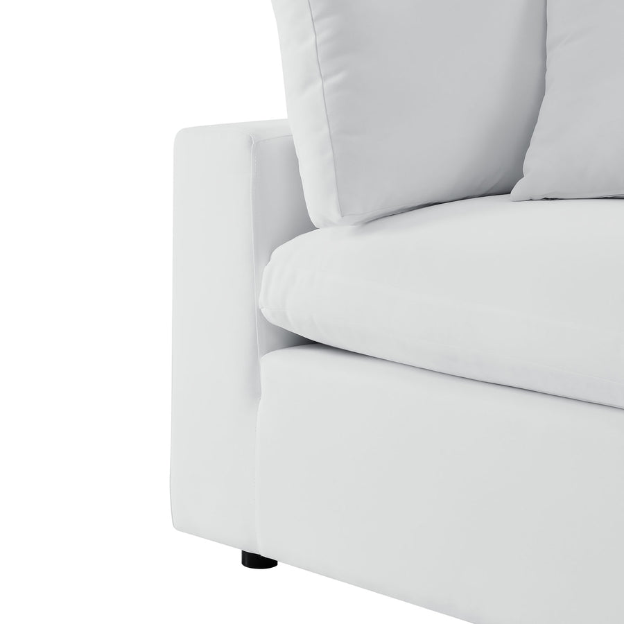 Linden 5-Piece Sunbrella® Outdoor Patio Sectional Sofa in White