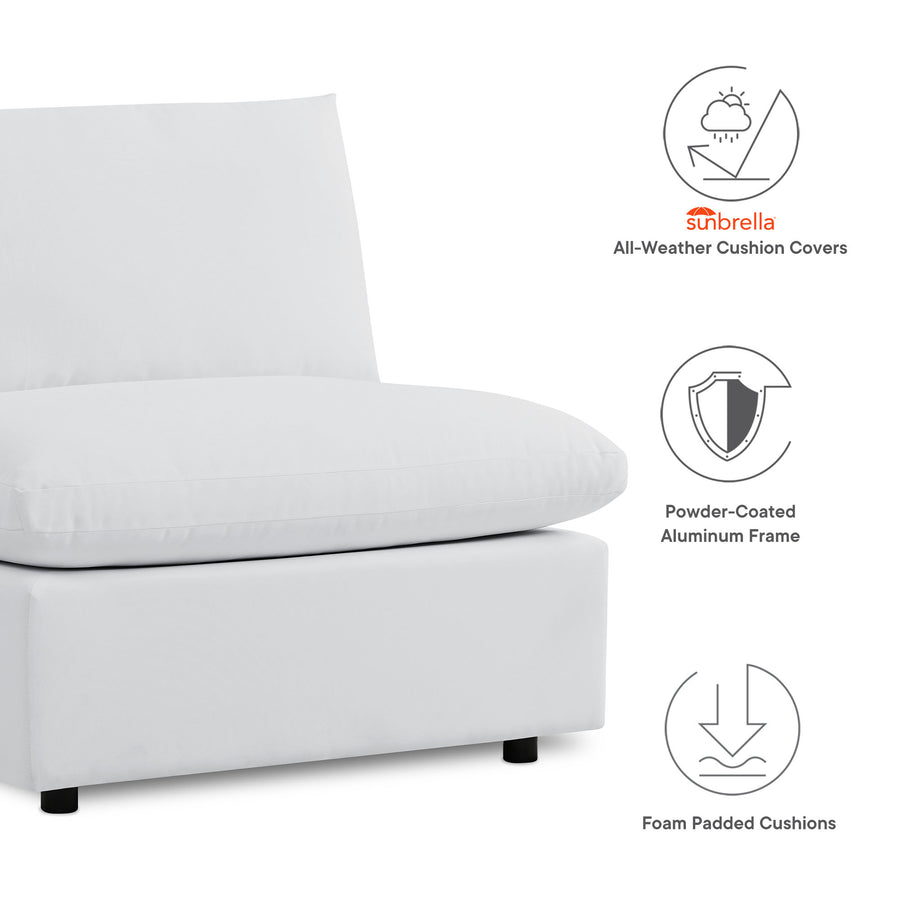 Linden 5-Piece Sunbrella® Outdoor Patio Sectional Sofa in White