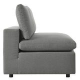 Linden 5-Piece Outdoor Patio Sectional Sofa in Charcoal