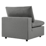 Linden 5-Piece Outdoor Patio Sectional Sofa in Charcoal