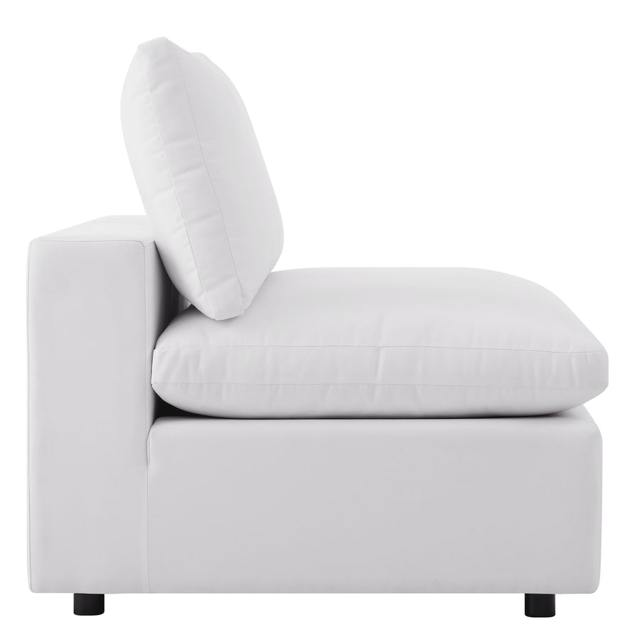 Linden 5-Piece Outdoor Patio Sectional Sofa in White