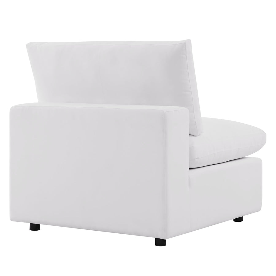 Linden 5-Piece Outdoor Patio Sectional Sofa in White