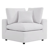 Linden 5-Piece Outdoor Patio Sectional Sofa in White