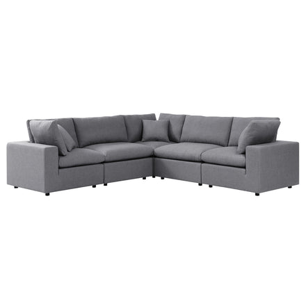 Commix 5-Piece Sunbrella® Outdoor Patio Sectional Sofa in Gray