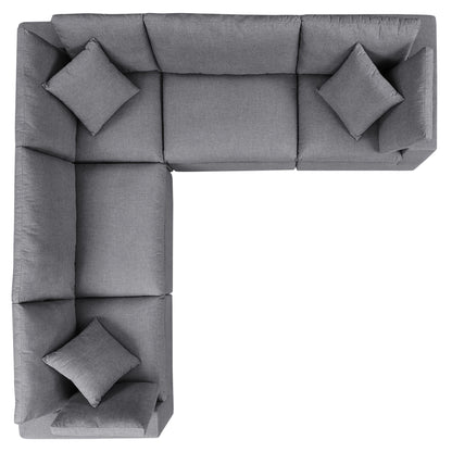 Commix 5-Piece SunbrellaÂ® Outdoor Patio Sectional Sofa by Furniture For America