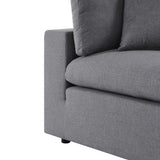 Linden 5-Piece Sunbrella® Outdoor Patio Sectional Sofa in Gray