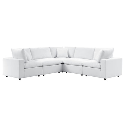 Commix 5-Piece SunbrellaÂ® Outdoor Patio Sectional Sofa by Furniture For America