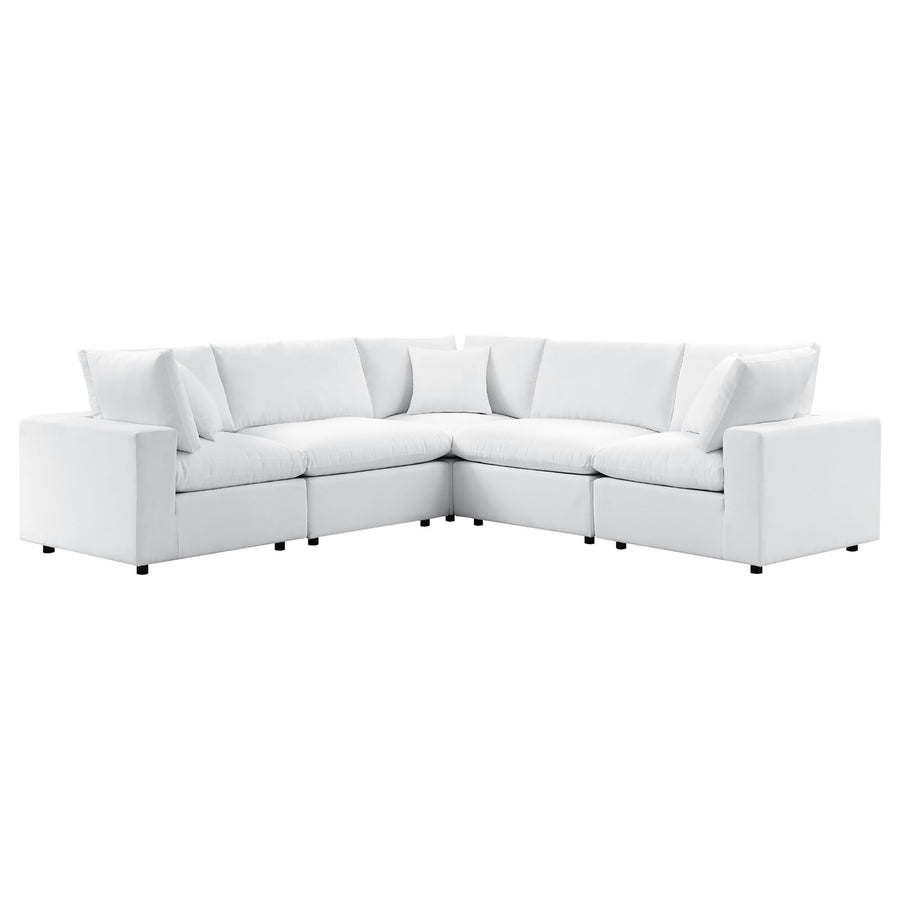 Linden 5-Piece Sunbrella® Outdoor Patio Sectional Sofa in White