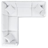 Linden 5-Piece Sunbrella® Outdoor Patio Sectional Sofa in White