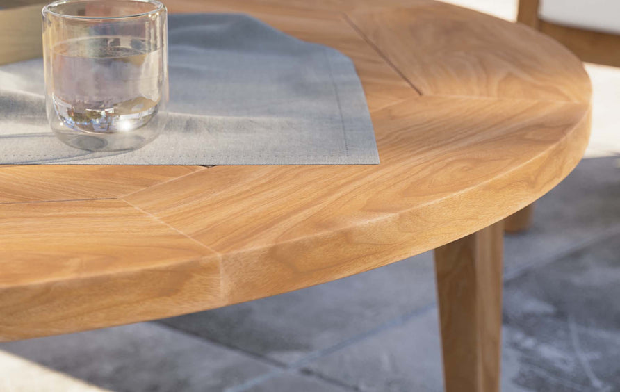 Blake Teak Wood Outdoor Patio Coffee Table in Natural