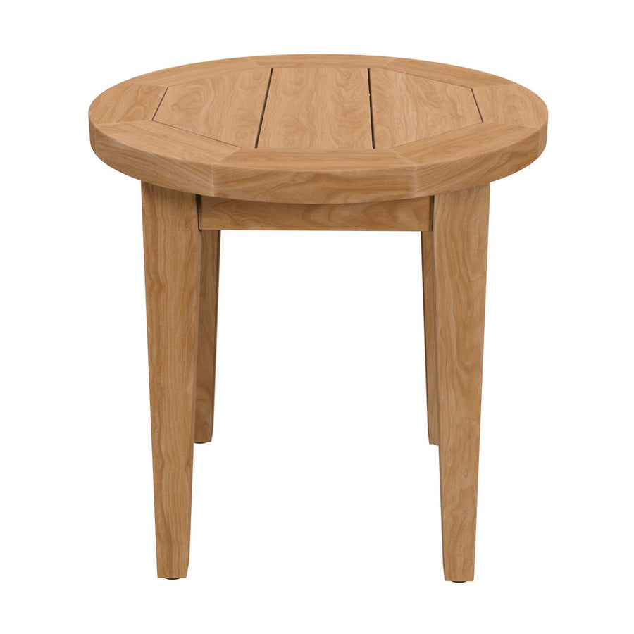 Blake Teak Wood Outdoor Patio Side Table in Natural
