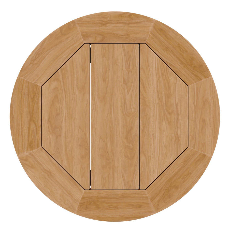 Blake Teak Wood Outdoor Patio Side Table in Natural