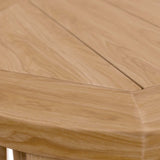 Blake Teak Wood Outdoor Patio Side Table in Natural