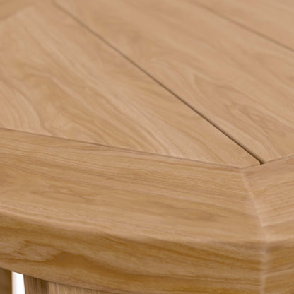 Brisbane Teak Wood Outdoor Patio Side Table by Furniture For America