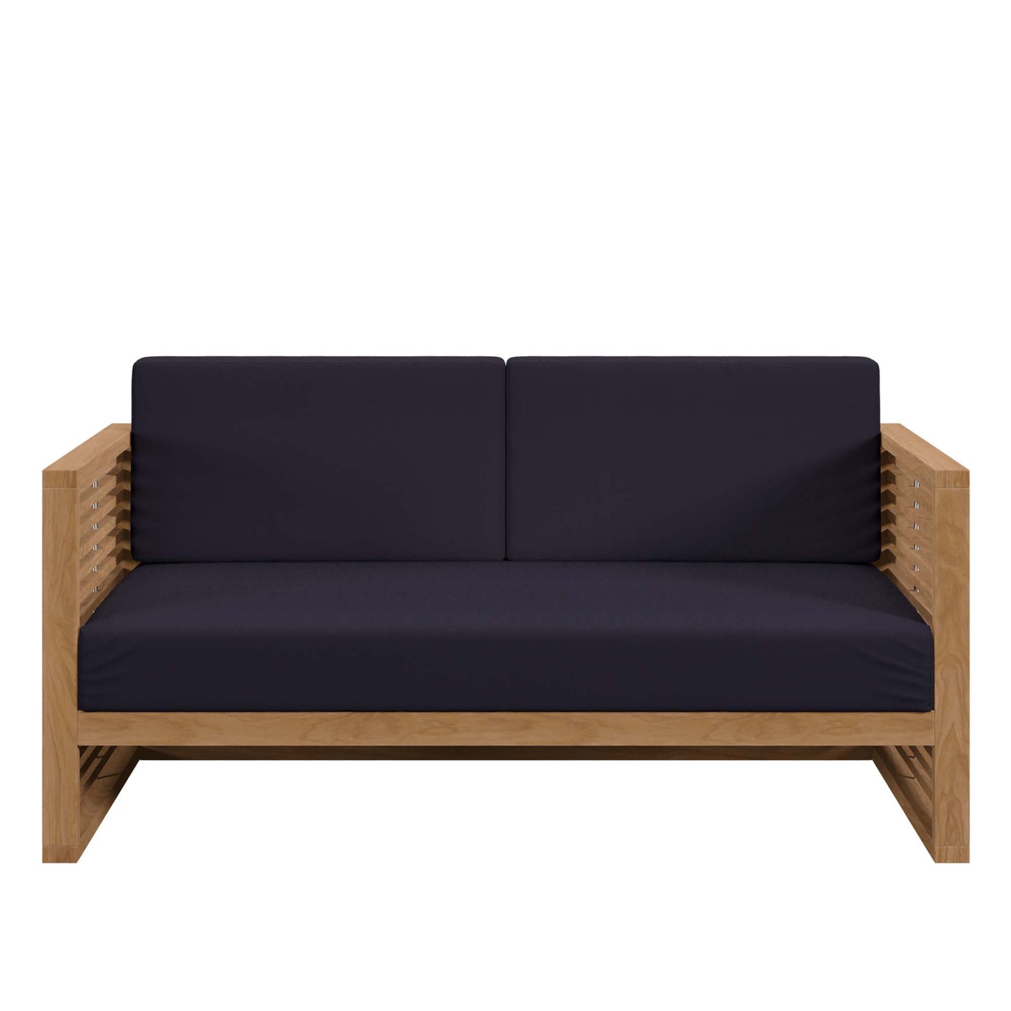 Carlsbad Teak Wood Outdoor Patio Loveseat by Furniture For America