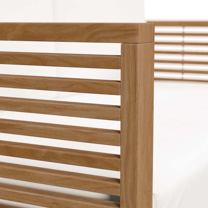 Carlsbad Teak Wood Outdoor Patio Loveseat by Furniture for America