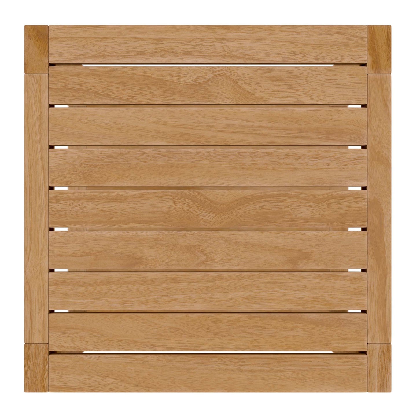 Avery Teak Wood Outdoor Patio Side Table in Natural