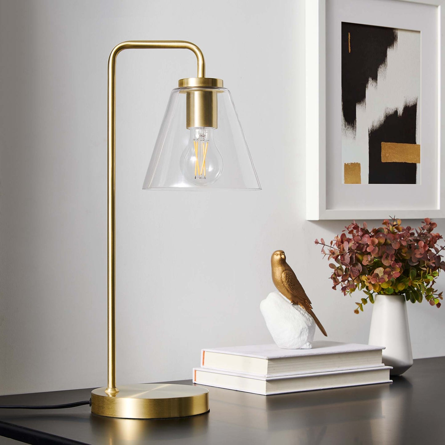 Element Glass Table Lamp by Furniture For America