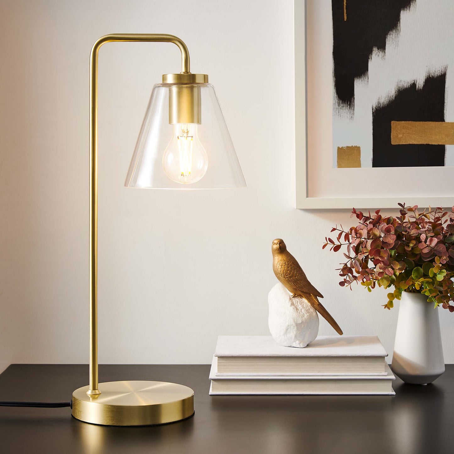 Element Glass Table Lamp by Furniture For America