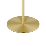 Adare Glass Sphere Glass and Metal Table Lamp in White Satin Brass
