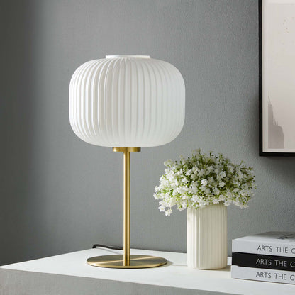 Reprise Glass Sphere Glass and Metal Table Lamp by Furniture for America