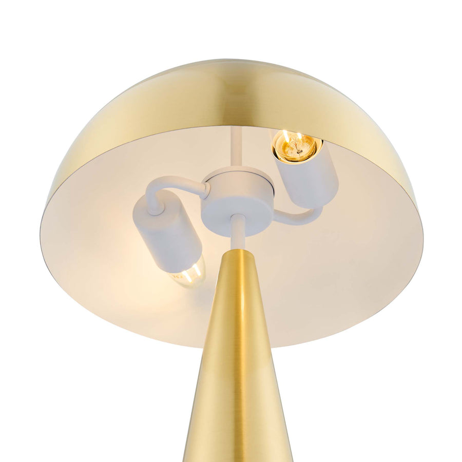 Cashel Metal Table Lamp in Satin Brass