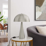 Cashel Metal Table Lamp in Satin Nickel