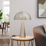 Cashel Metal Table Lamp in Satin Nickel