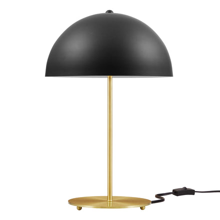 Ideal Metal Table Lamp in Black Satin Brass