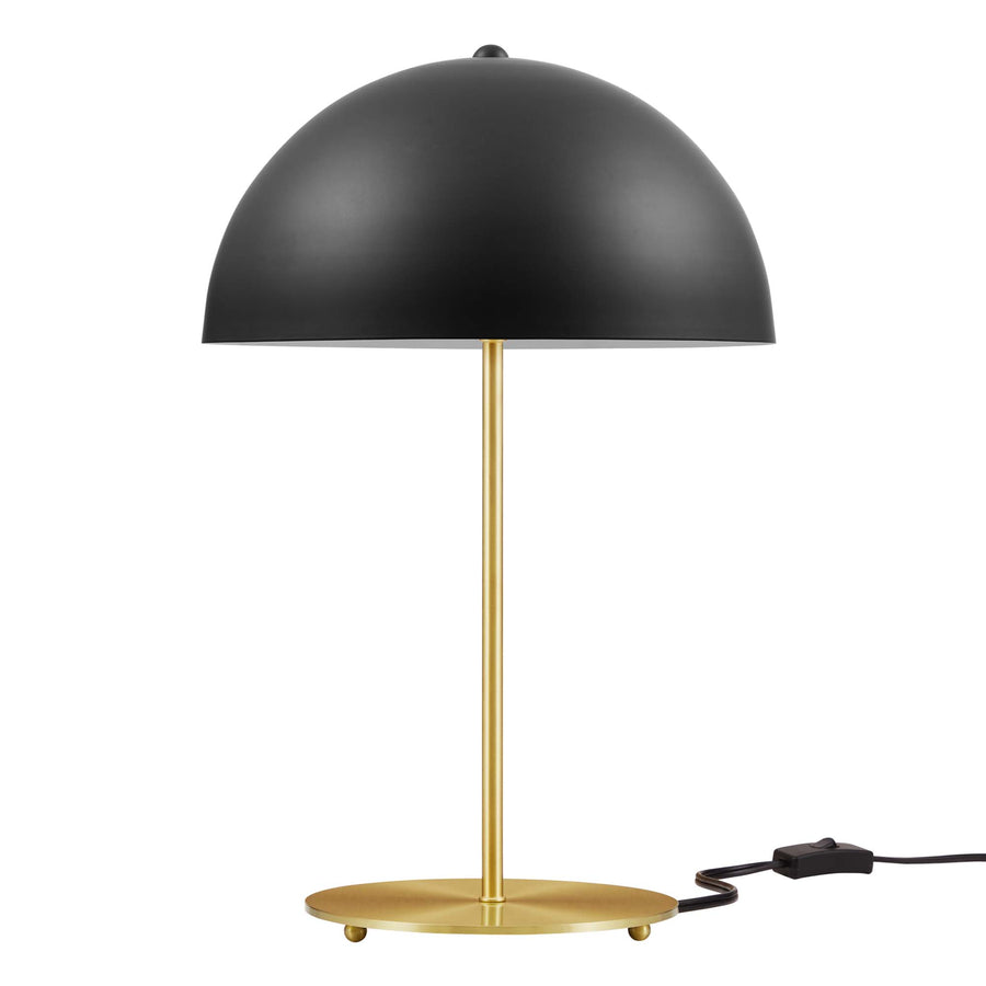 Jonquil Metal Table Lamp in Black Satin Brass