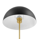 Jonquil Metal Table Lamp in Black Satin Brass
