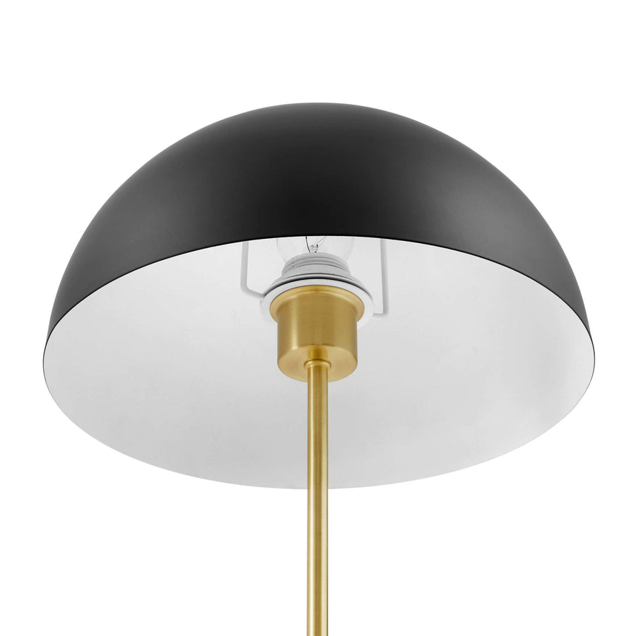 Jonquil Metal Table Lamp in Black Satin Brass
