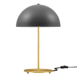 Jonquil Metal Table Lamp in Gray Satin Brass