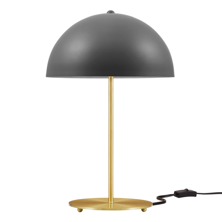 Jonquil Metal Table Lamp in Gray Satin Brass