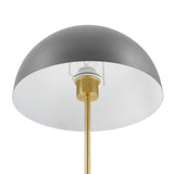 Jonquil Metal Table Lamp in Gray Satin Brass