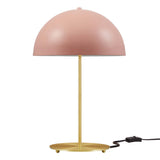 Jonquil Metal Table Lamp in Pink Satin Brass