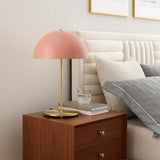 Jonquil Metal Table Lamp in Pink Satin Brass