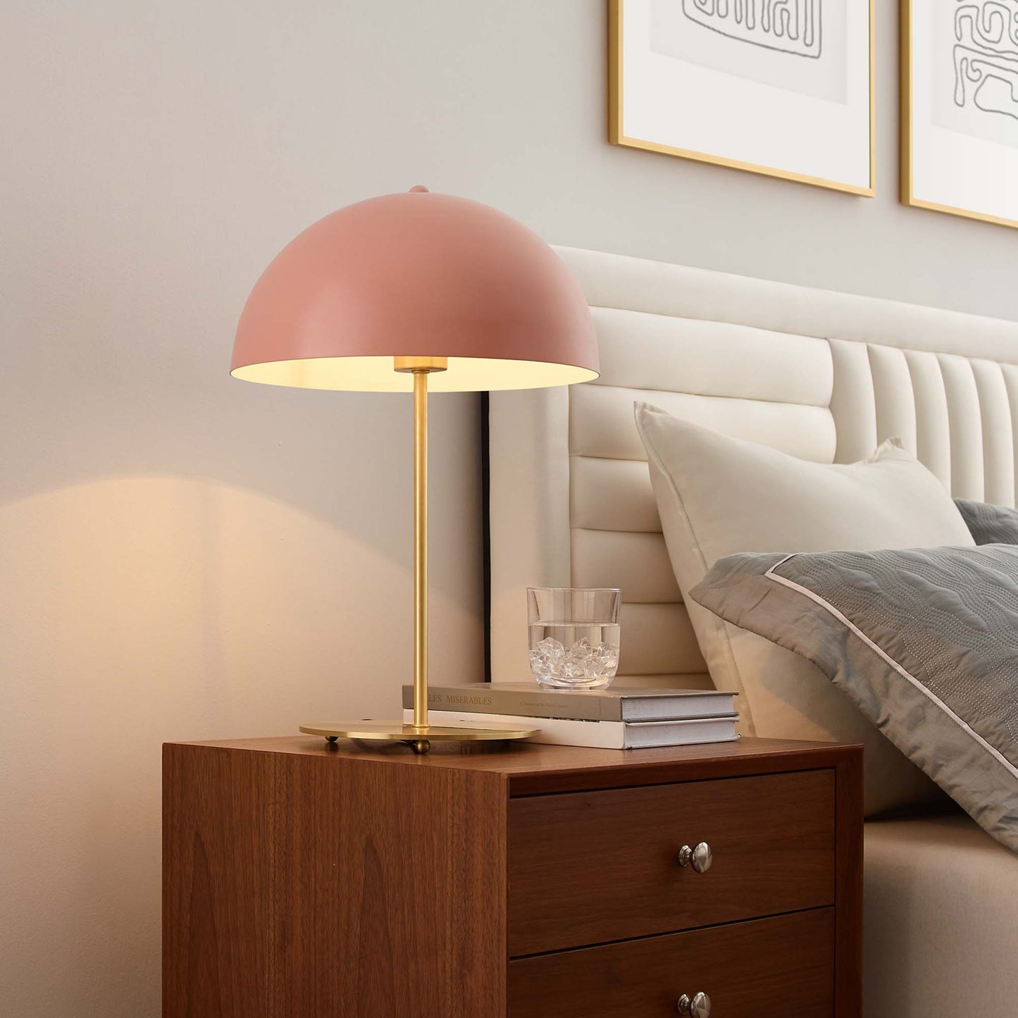 Ideal Metal Table Lamp by Furniture for America